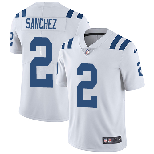 Indianapolis Colts 2 Limited Rigoberto Sanchez White Nike NFL Road Men Vapor Untouchable jerseys